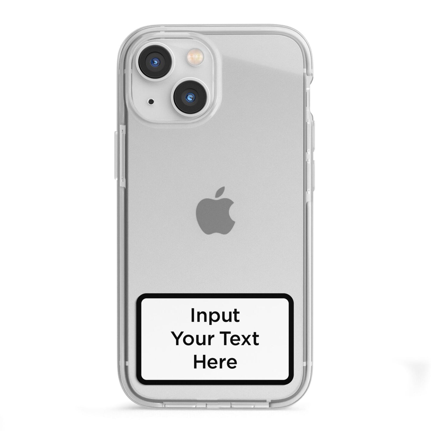 Personalised Warning Label iPhone 13 Mini TPU Impact Case with White Edges