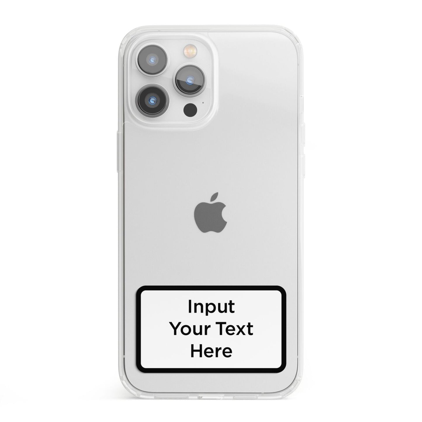 Personalised Warning Label iPhone 13 Pro Max Clear Bumper Case