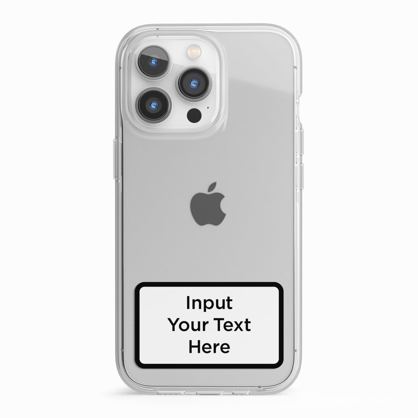 Personalised Warning Label iPhone 13 Pro TPU Impact Case with White Edges