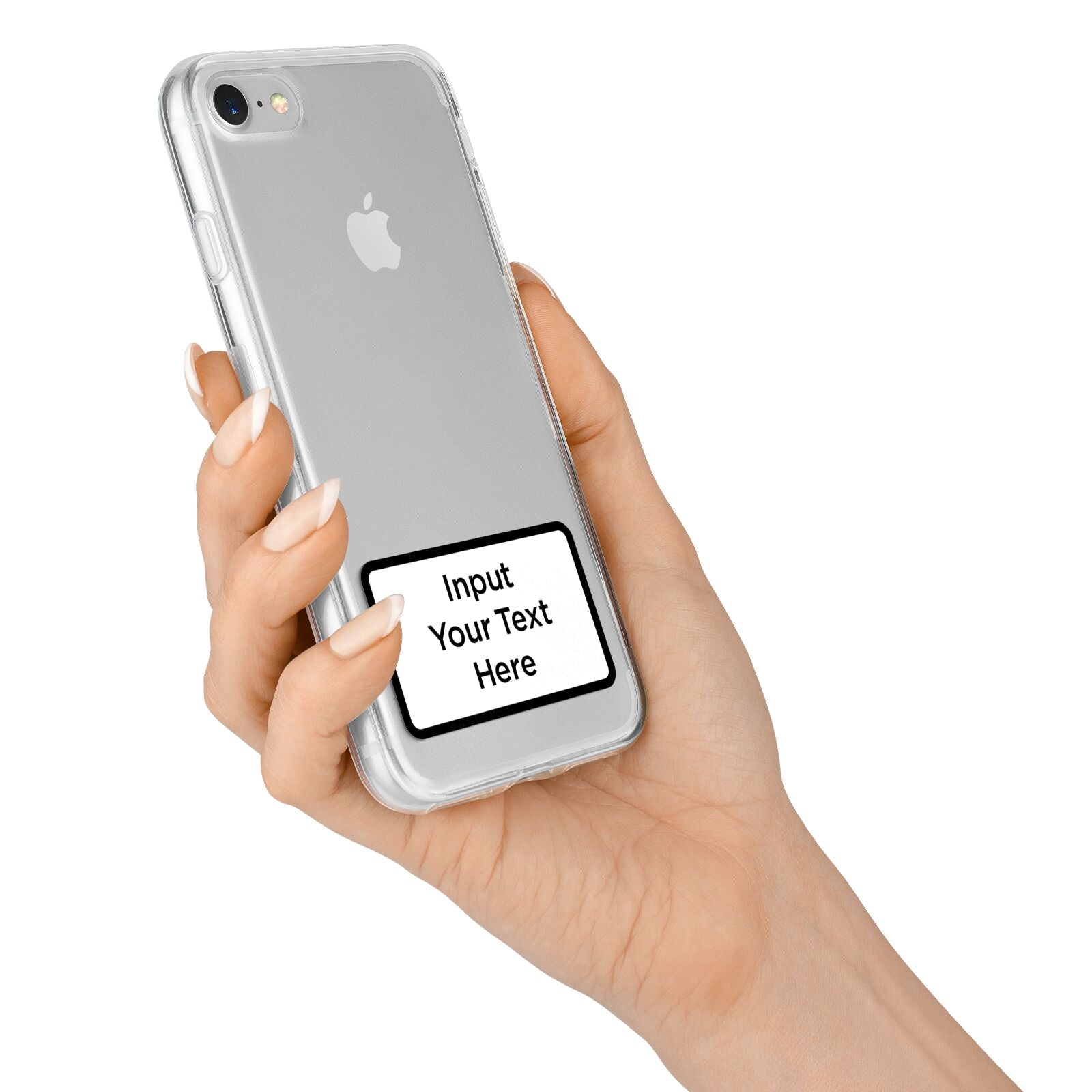 Personalised Warning Label iPhone 7 Bumper Case on Silver iPhone Alternative Image