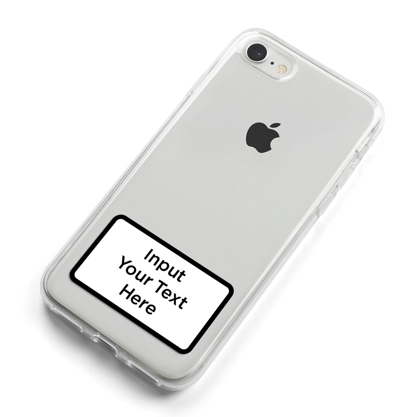 Personalised Warning Label iPhone 8 Bumper Case on Silver iPhone Alternative Image