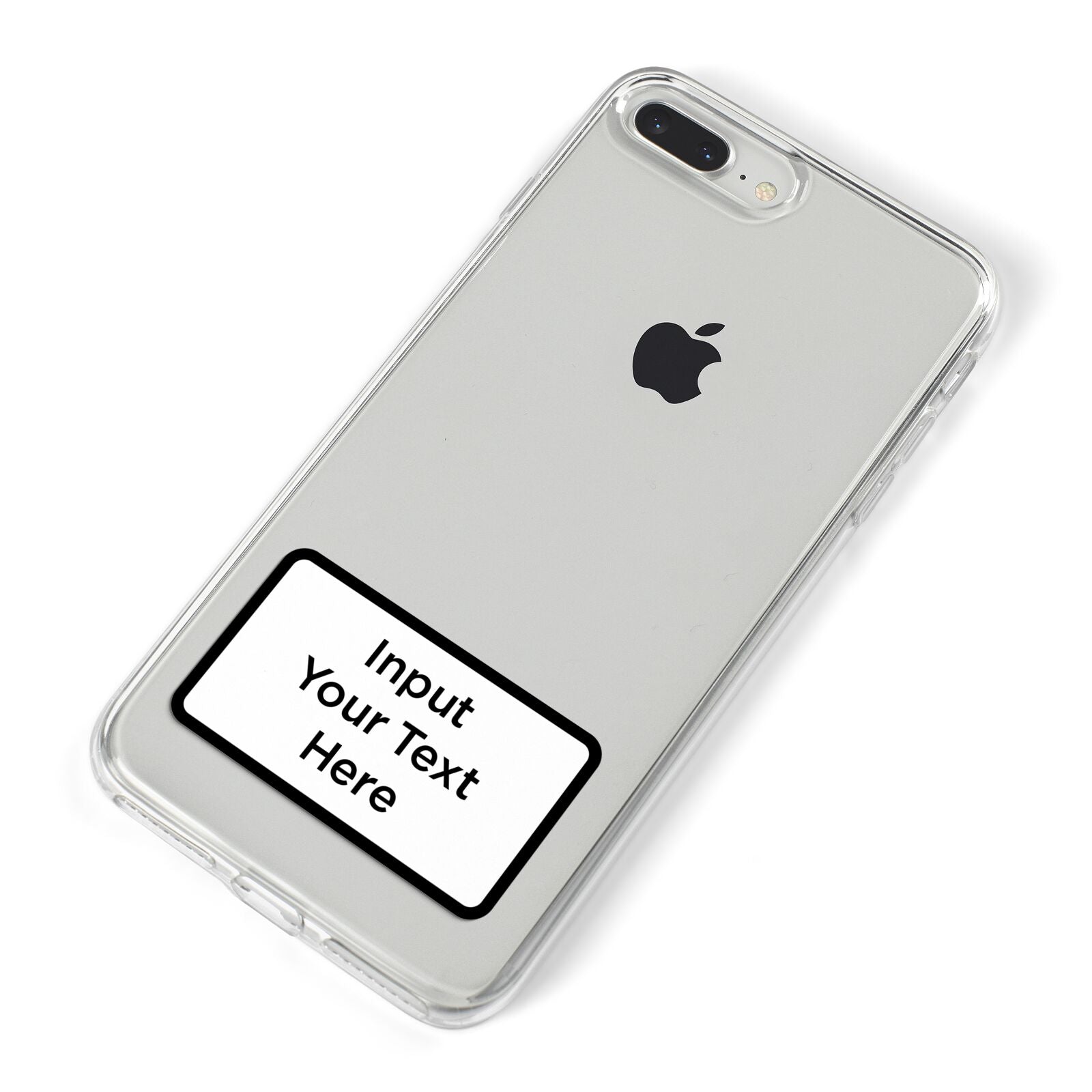 Personalised Warning Label iPhone 8 Plus Bumper Case on Silver iPhone Alternative Image