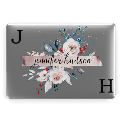 Personalised Watercolour Bouquet Roses Apple MacBook Case