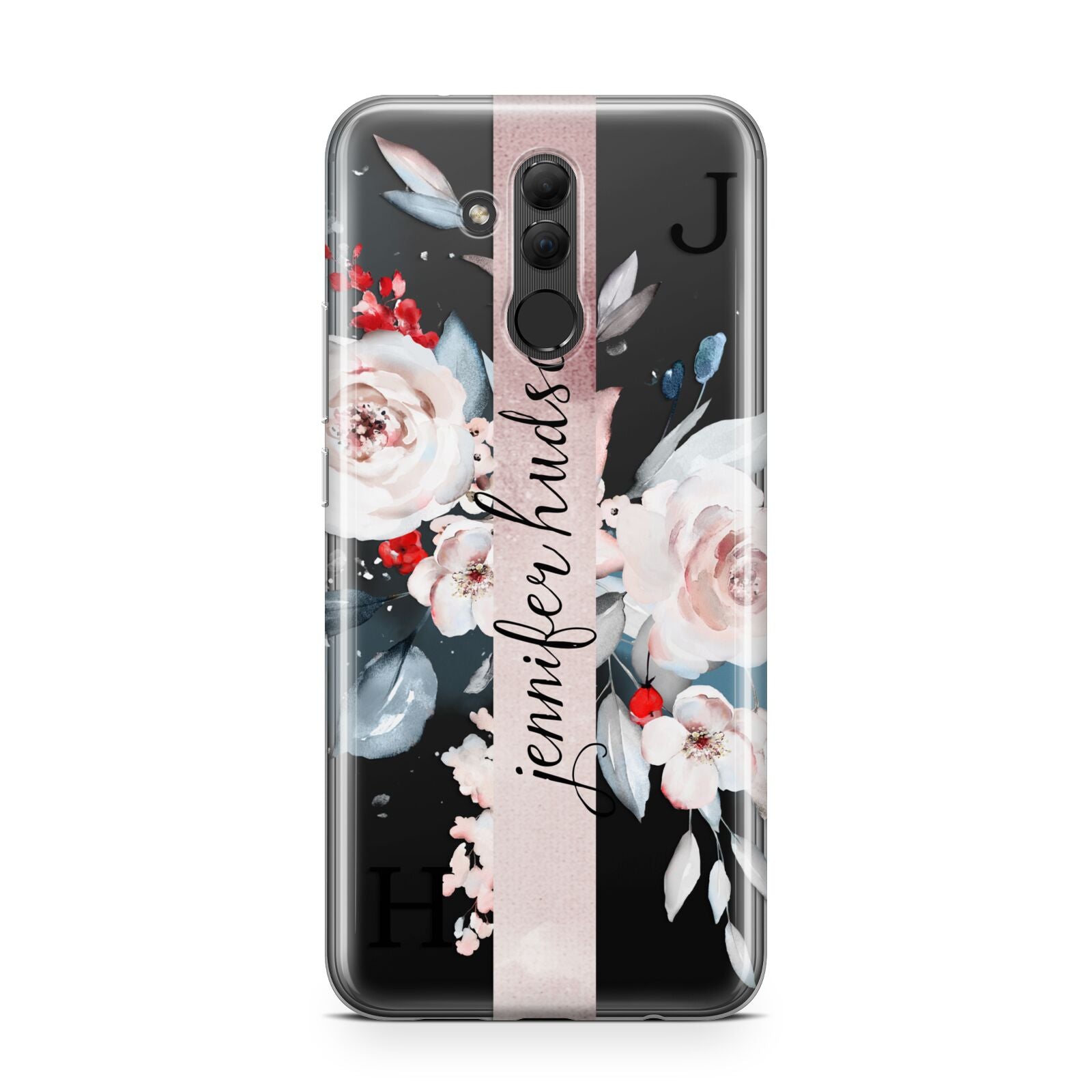 Personalised Watercolour Bouquet Roses Huawei Mate 20 Lite