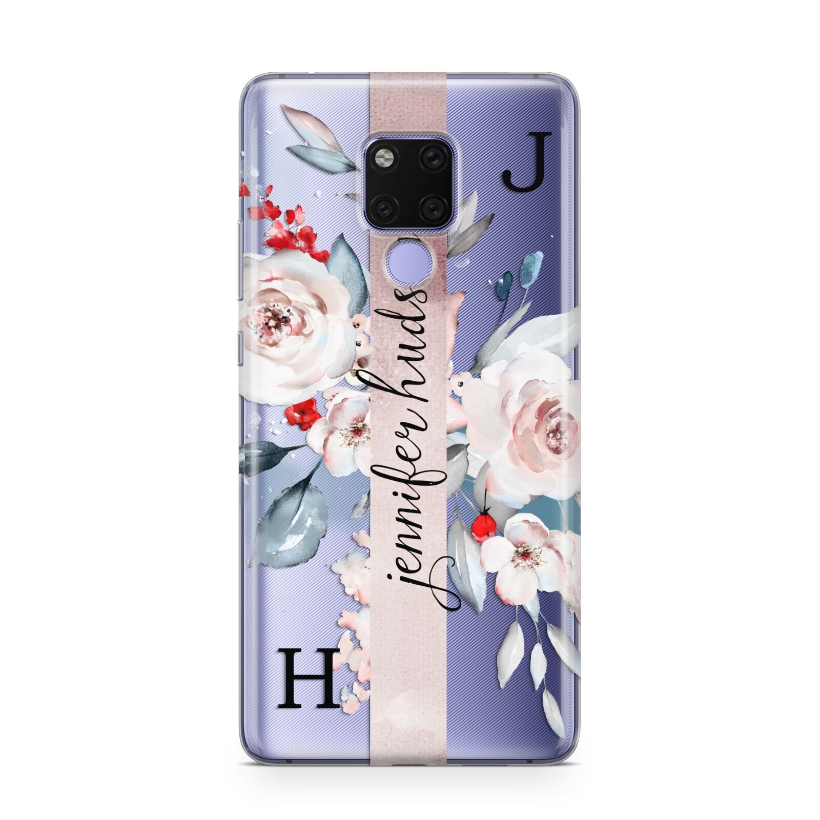 Personalised Watercolour Bouquet Roses Huawei Mate 20X Phone Case