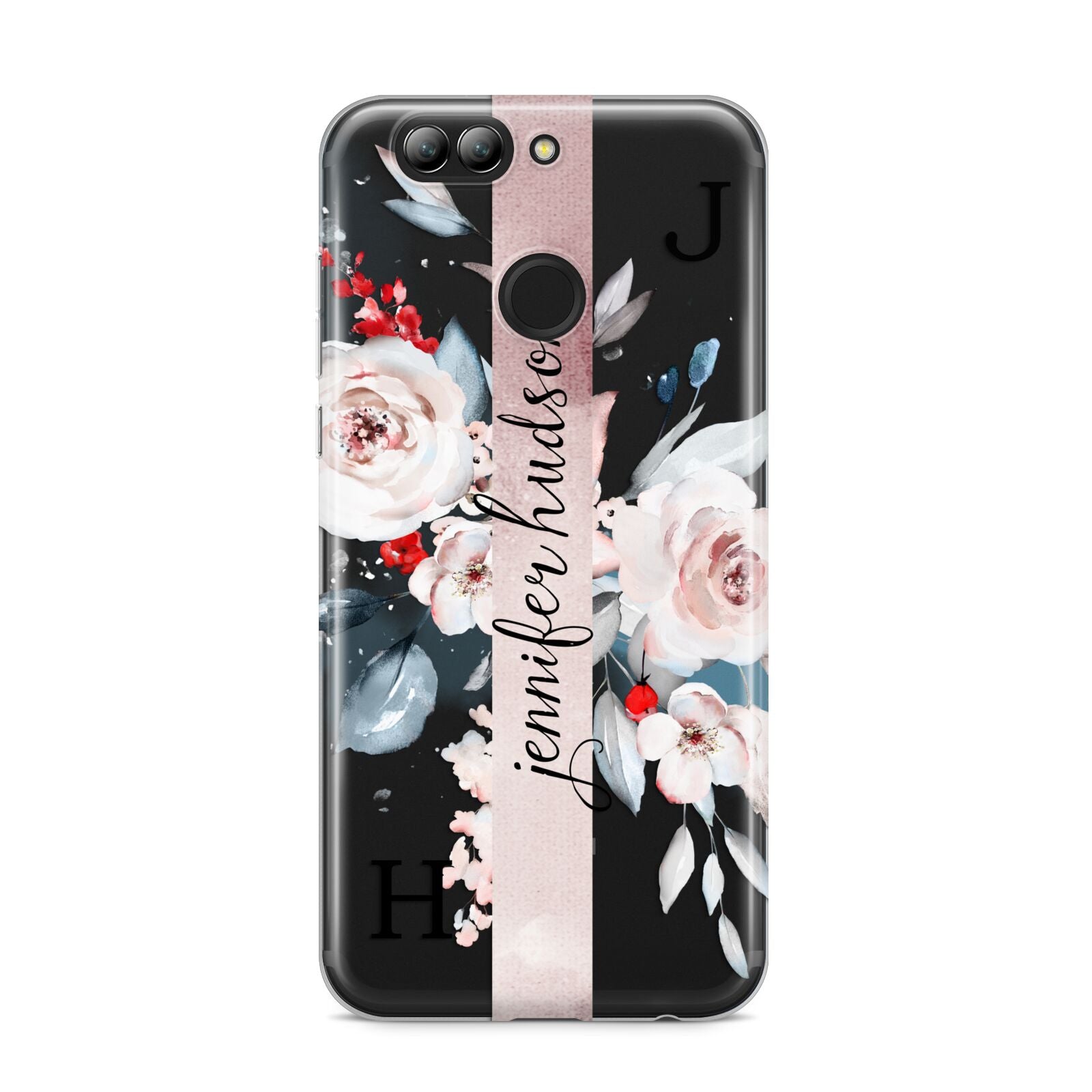 Personalised Watercolour Bouquet Roses Huawei Nova 2s Phone Case