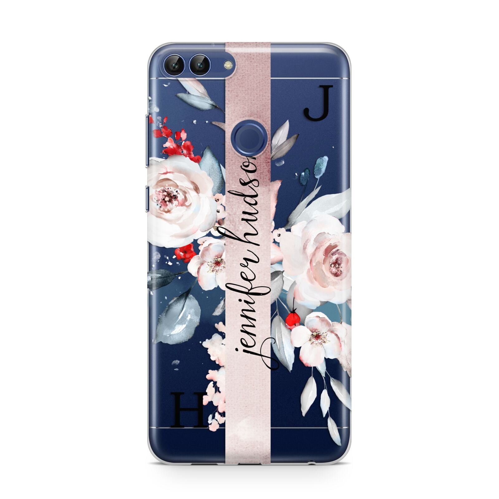 Personalised Watercolour Bouquet Roses Huawei P Smart Case