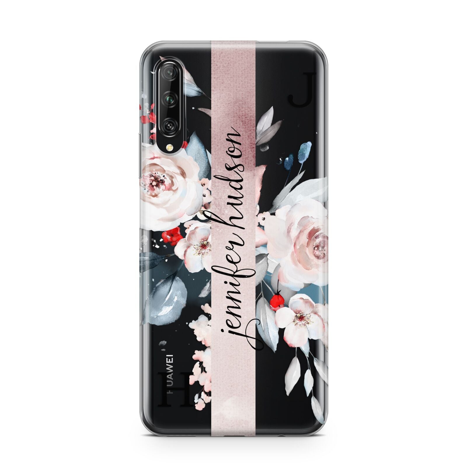 Personalised Watercolour Bouquet Roses Huawei P Smart Pro 2019