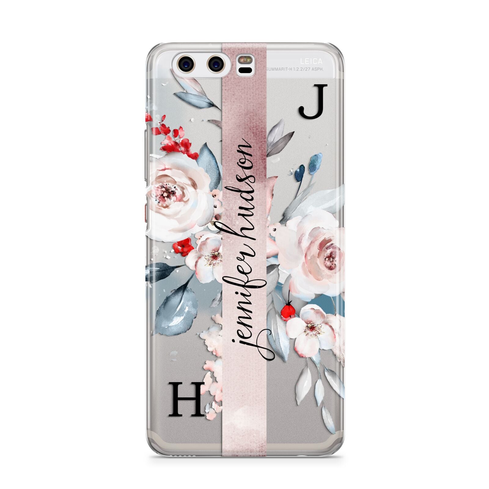 Personalised Watercolour Bouquet Roses Huawei P10 Phone Case