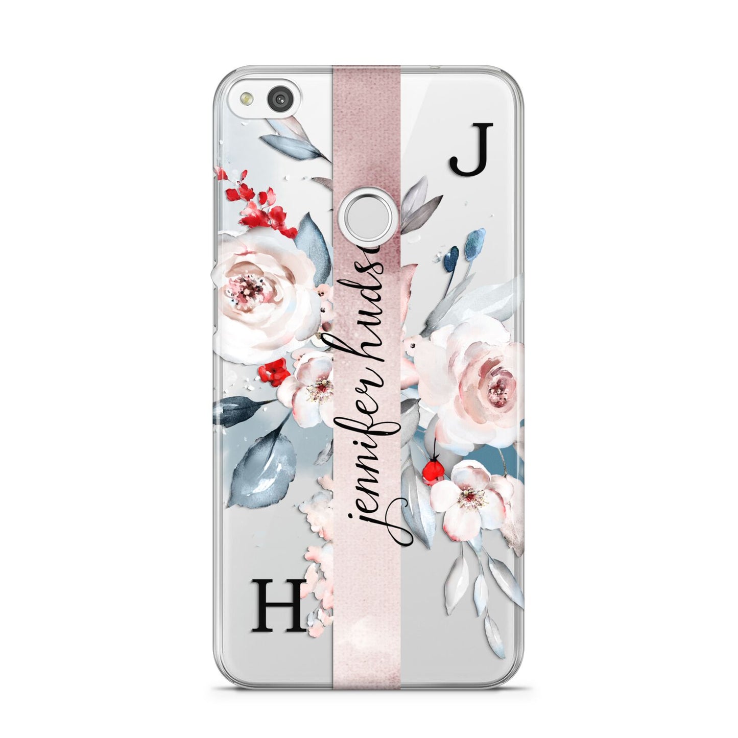 Personalised Watercolour Bouquet Roses Huawei P8 Lite Case