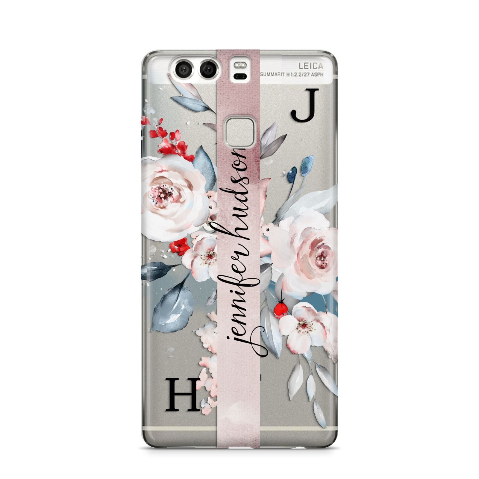 Personalised Watercolour Bouquet Roses Huawei P9 Case