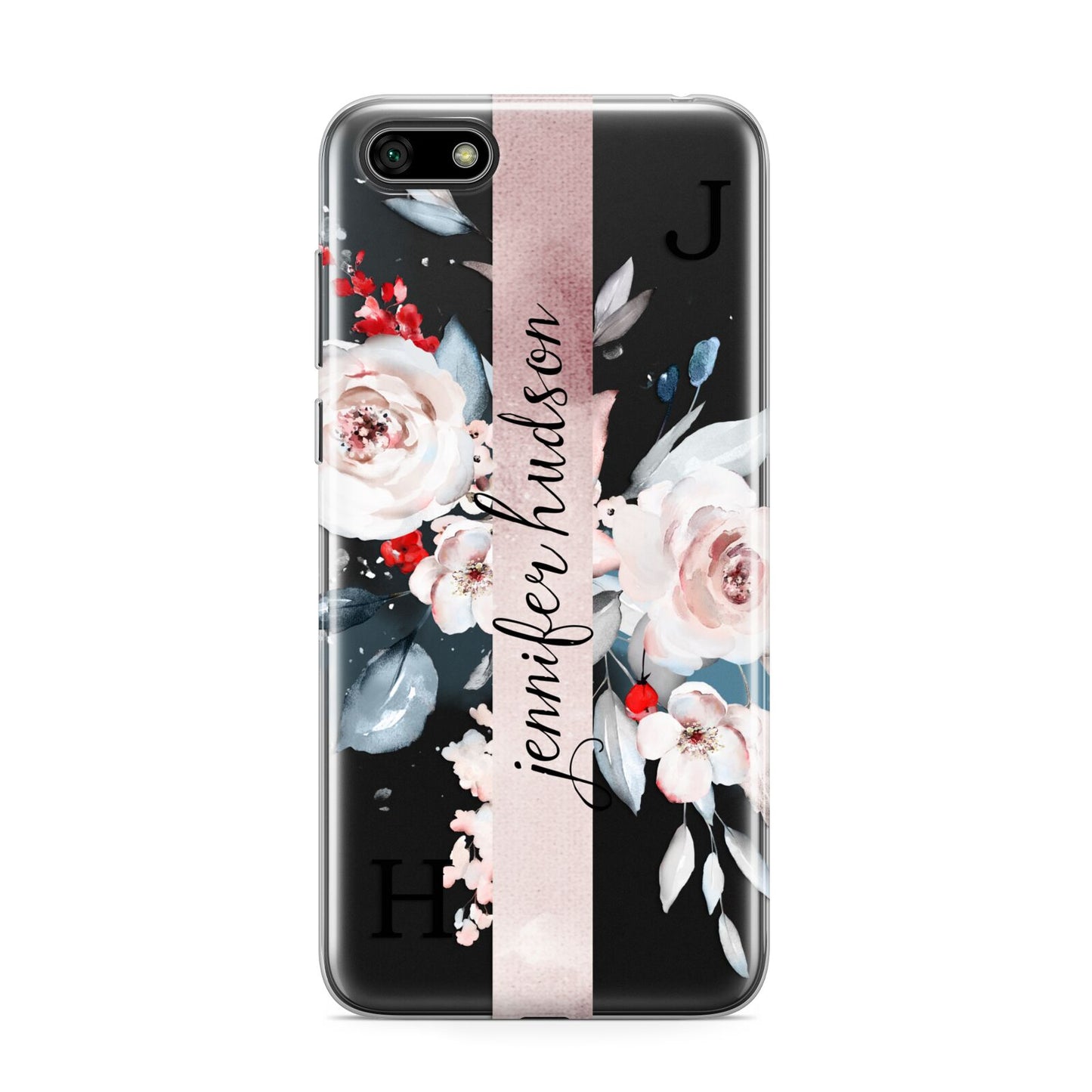 Personalised Watercolour Bouquet Roses Huawei Y5 Prime 2018 Phone Case