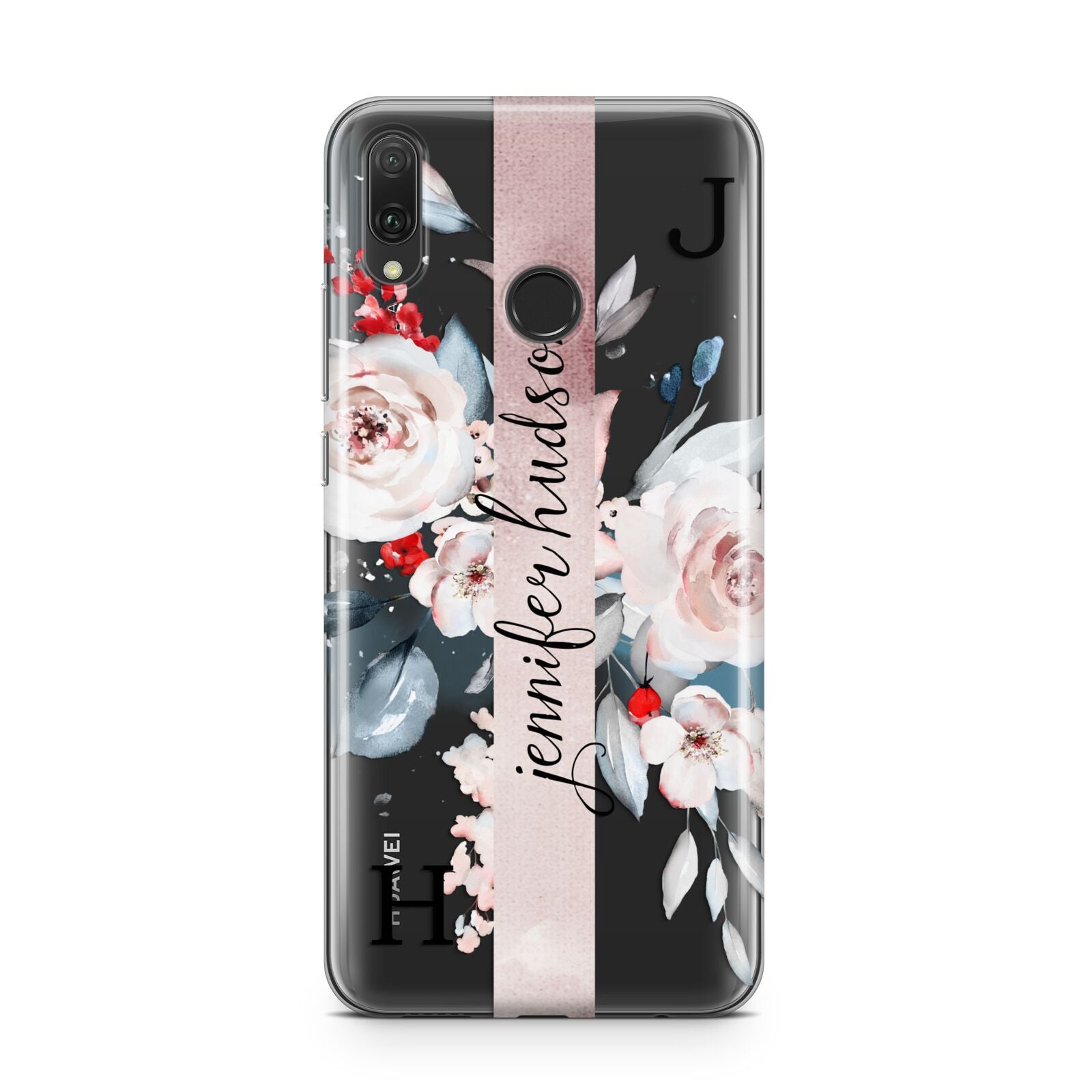 Personalised Watercolour Bouquet Roses Huawei Y9 2019