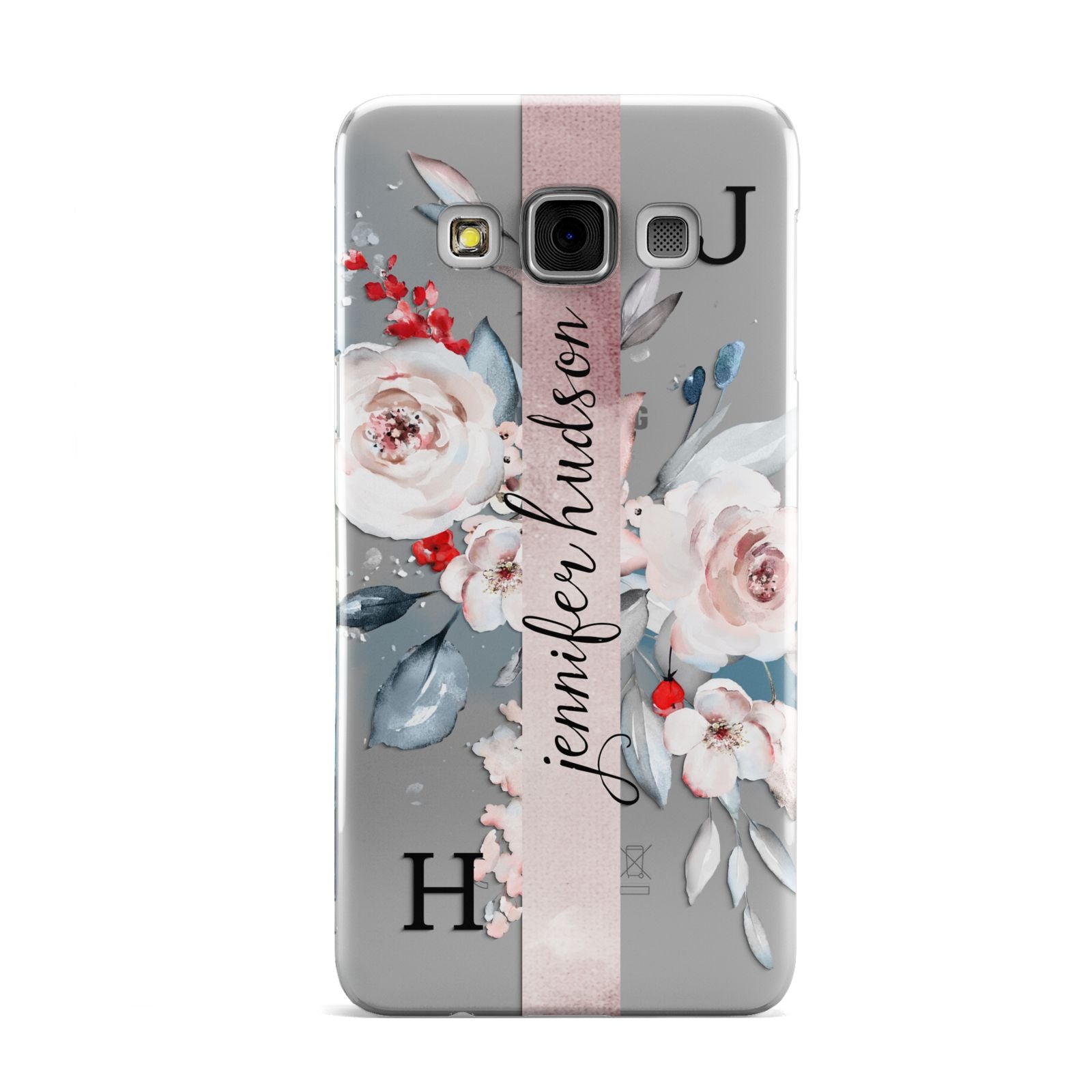 Personalised Watercolour Bouquet Roses Samsung Galaxy A3 Case