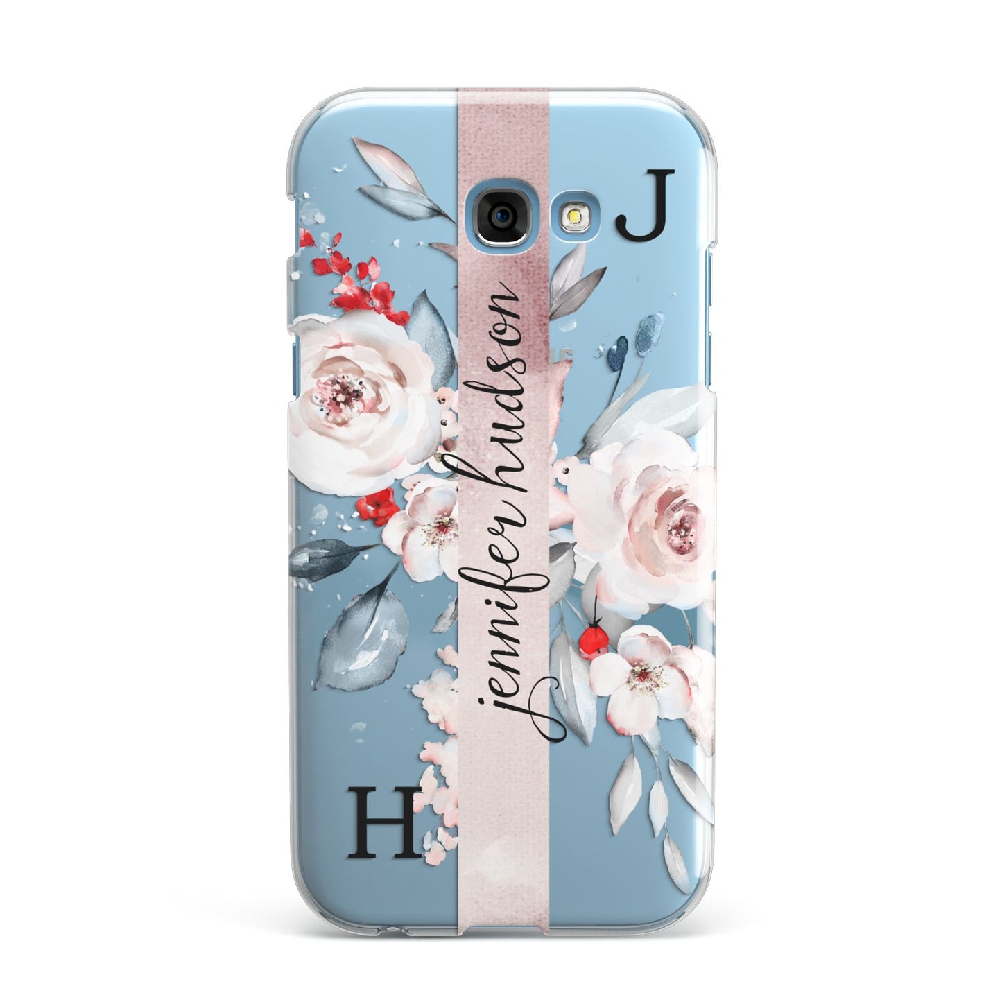 Personalised Watercolour Bouquet Roses Samsung Galaxy A7 2017 Case