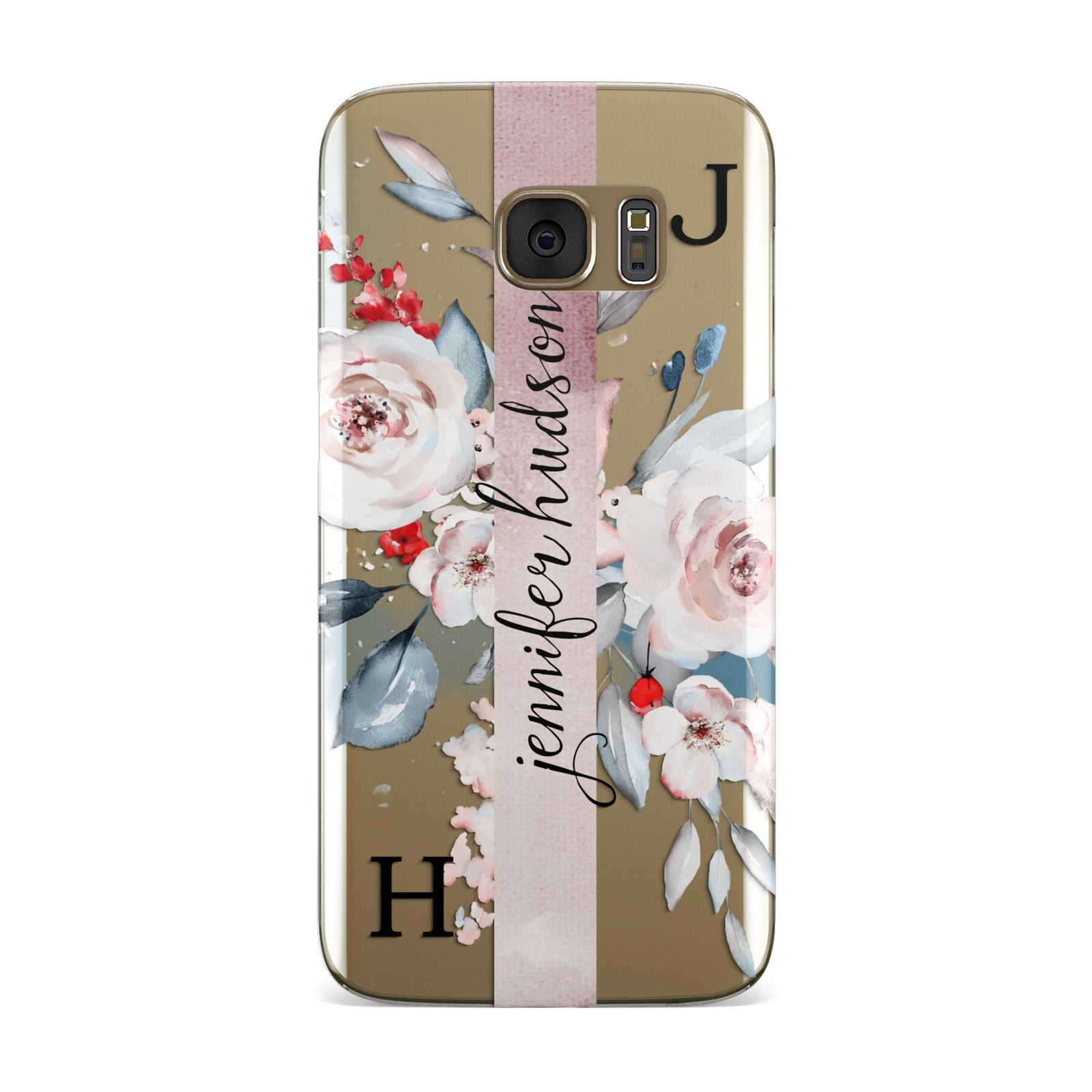 Personalised Watercolour Bouquet Roses Samsung Galaxy Case