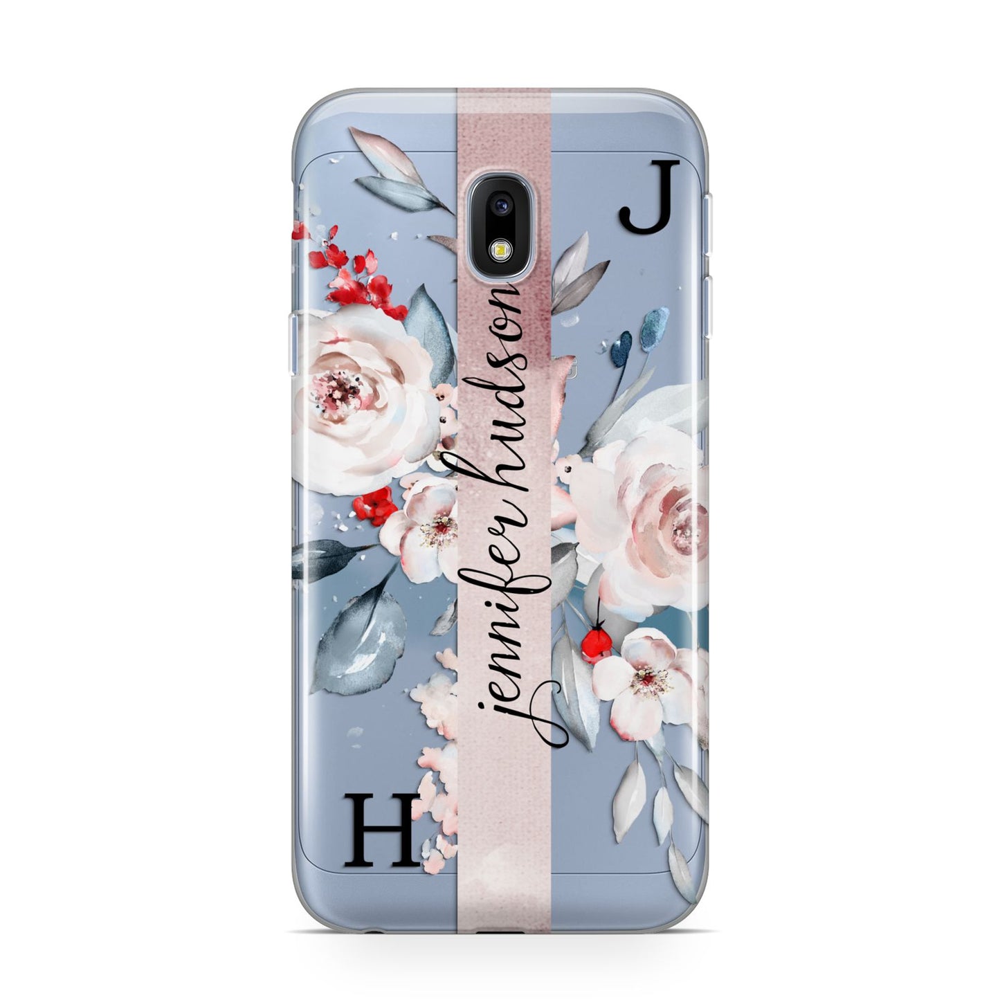 Personalised Watercolour Bouquet Roses Samsung Galaxy J3 2017 Case