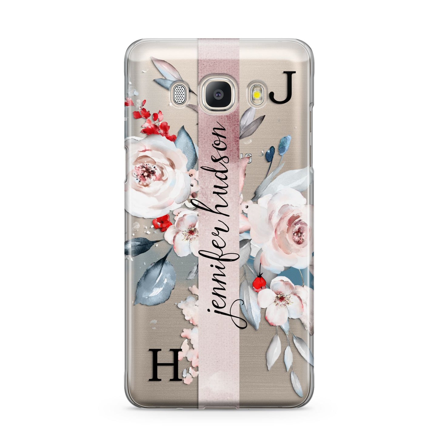 Personalised Watercolour Bouquet Roses Samsung Galaxy J5 2016 Case