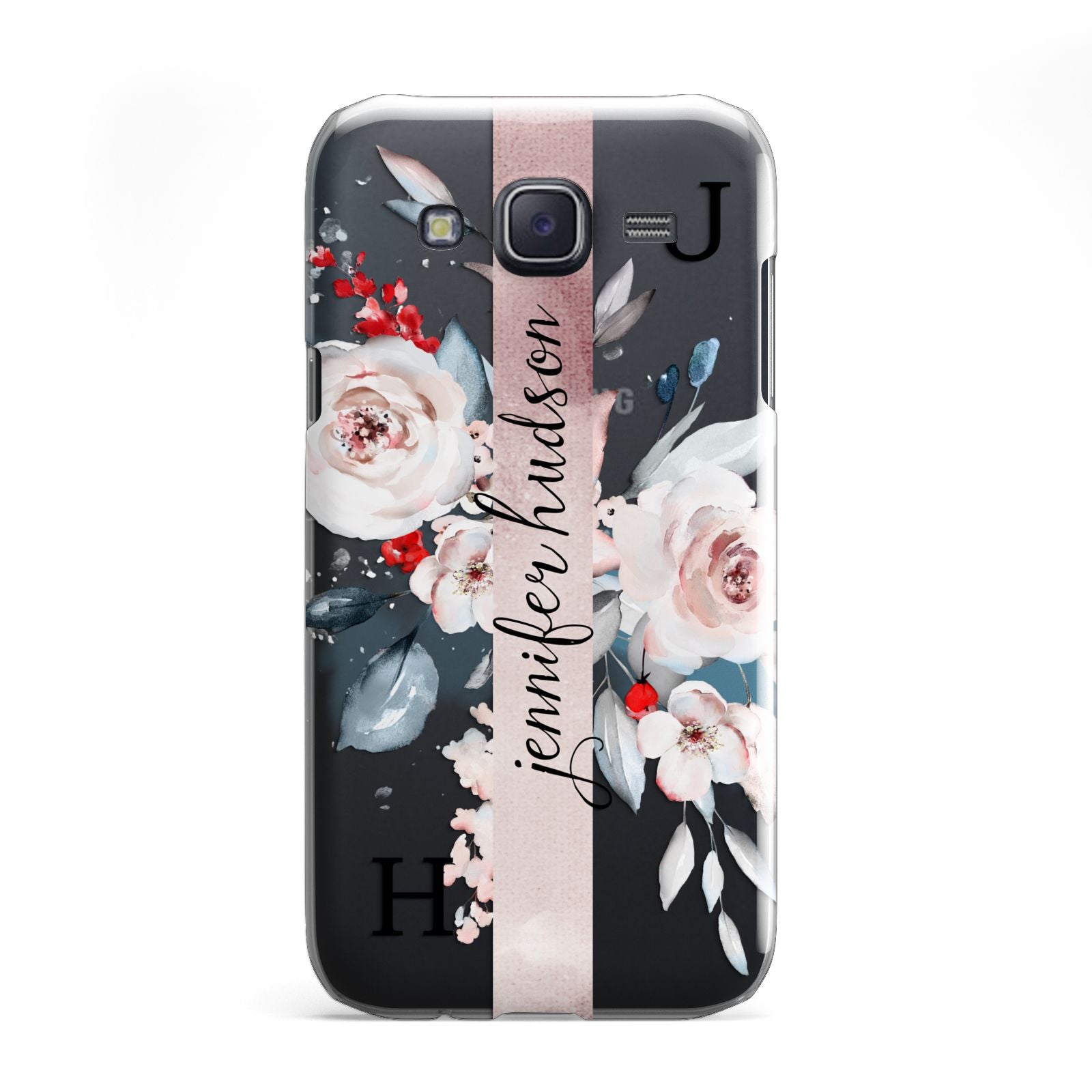 Personalised Watercolour Bouquet Roses Samsung Galaxy J5 Case