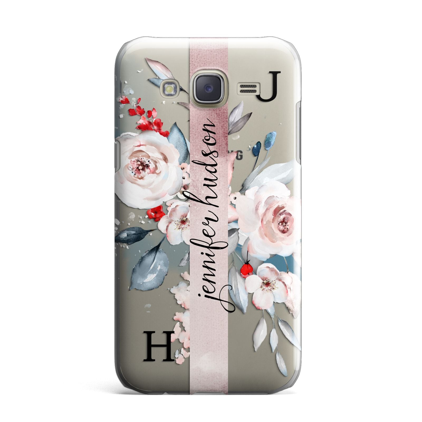 Personalised Watercolour Bouquet Roses Samsung Galaxy J7 Case