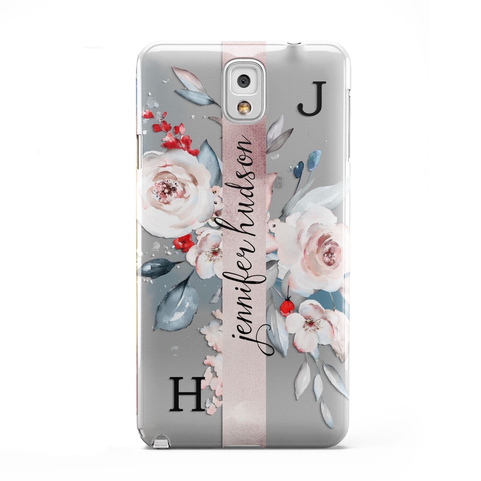 Personalised Watercolour Bouquet Roses Samsung Galaxy Note 3 Case