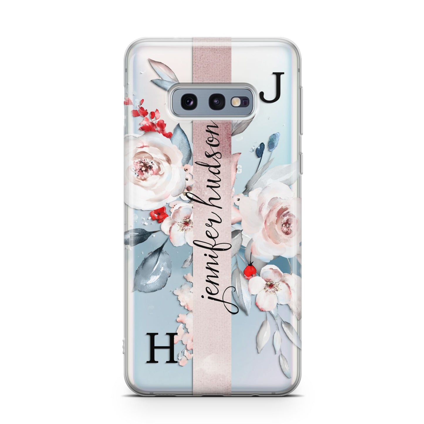 Personalised Watercolour Bouquet Roses Samsung Galaxy S10E Case