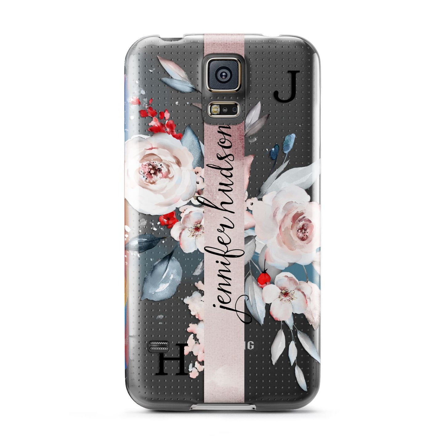 Personalised Watercolour Bouquet Roses Samsung Galaxy S5 Case