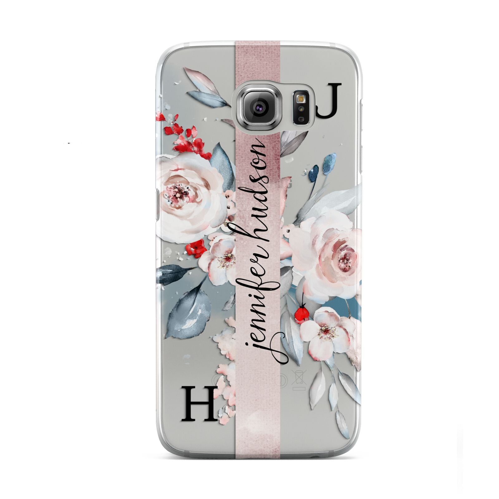 Personalised Watercolour Bouquet Roses Samsung Galaxy S6 Case