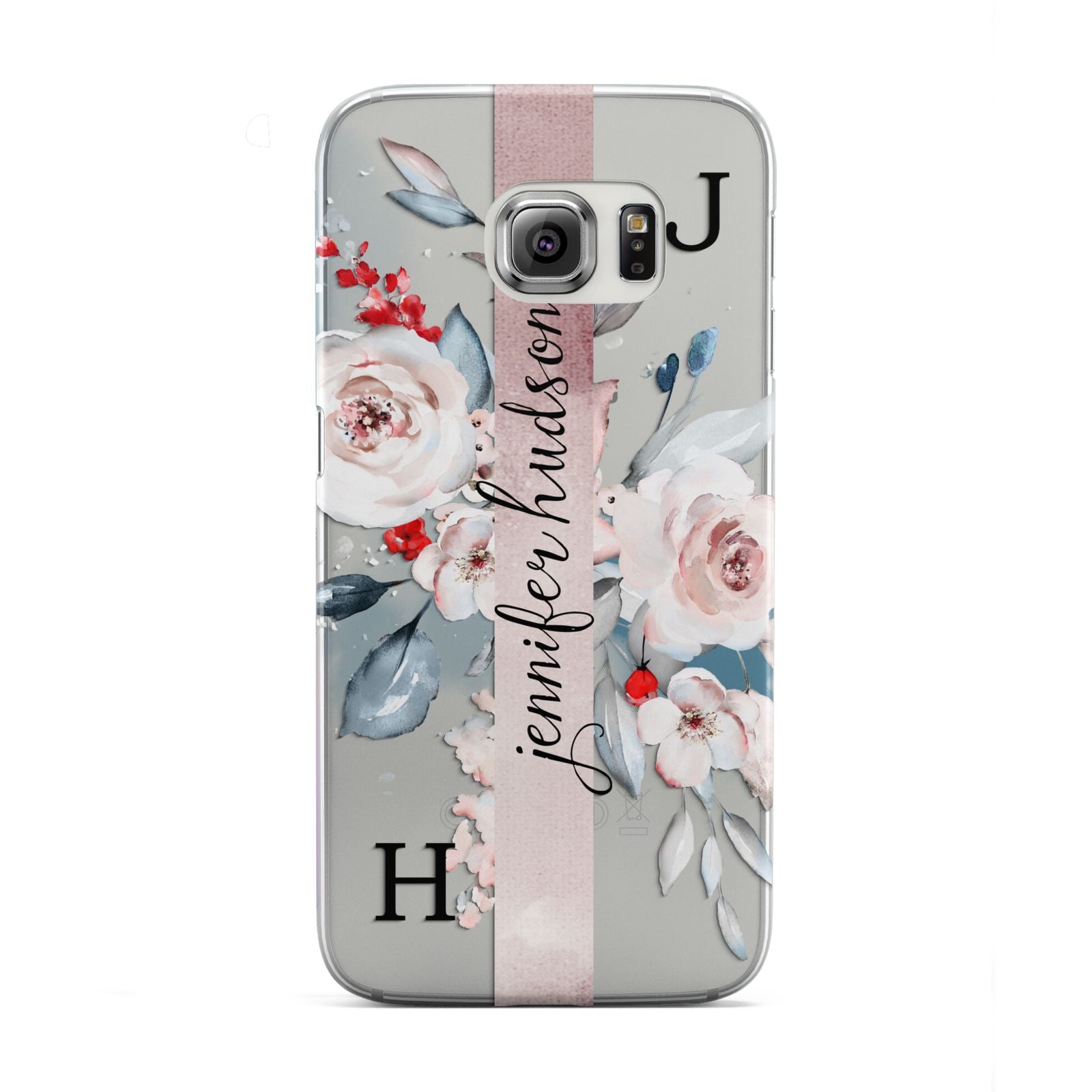 Personalised Watercolour Bouquet Roses Samsung Galaxy S6 Edge Case