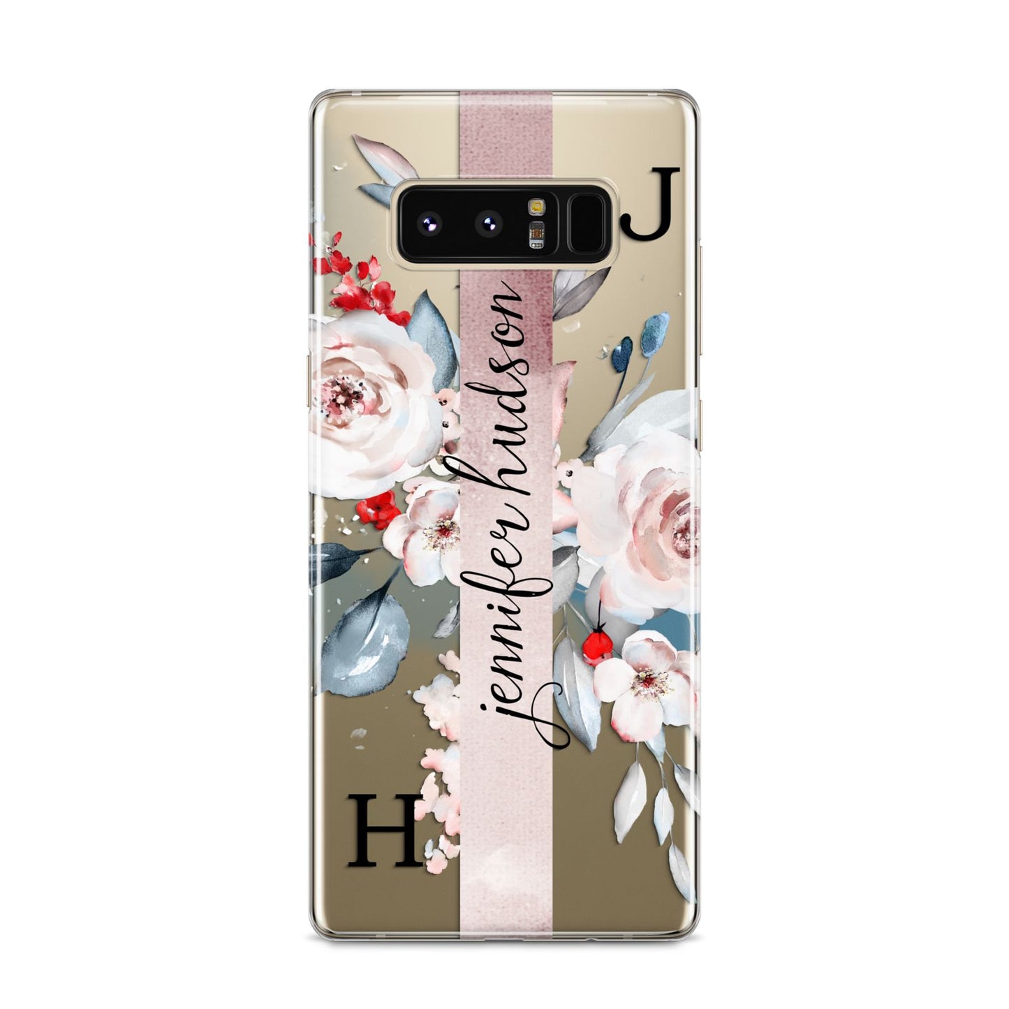 Personalised Watercolour Bouquet Roses Samsung Galaxy S8 Case