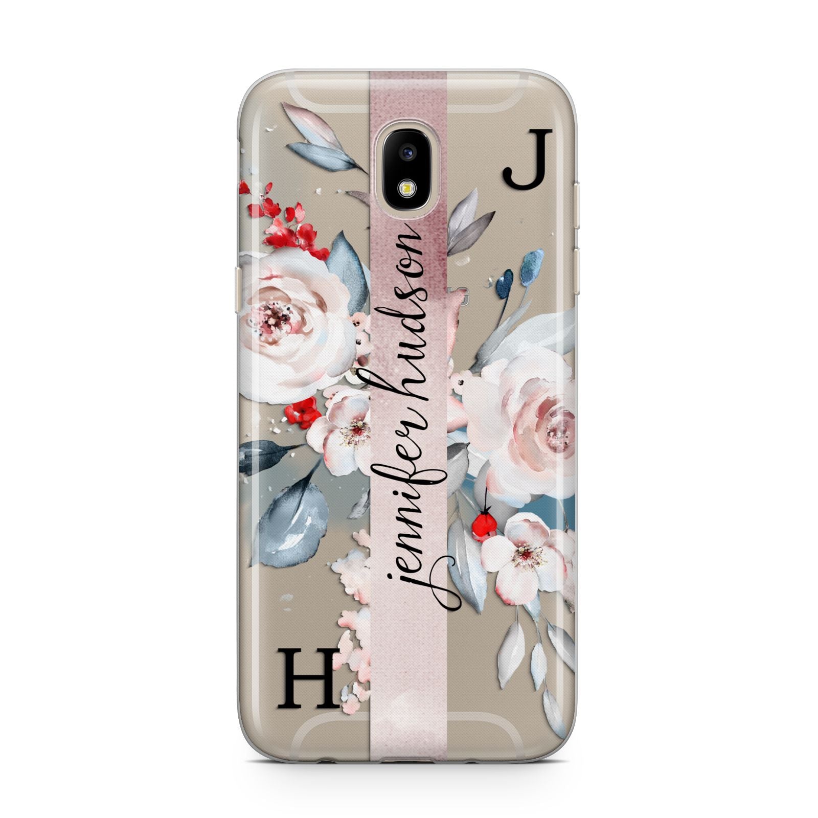 Personalised Watercolour Bouquet Roses Samsung J5 2017 Case