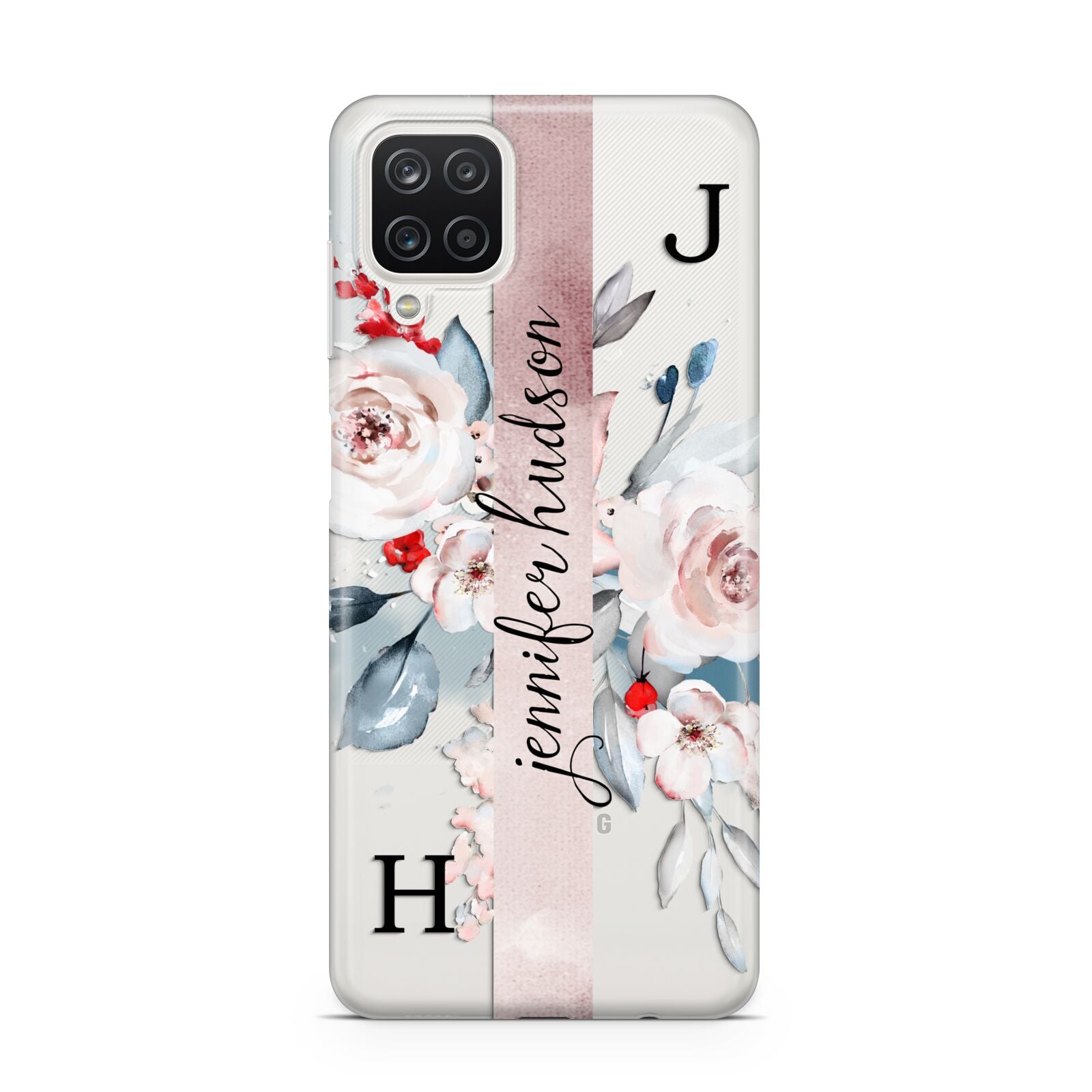 Personalised Watercolour Bouquet Roses Samsung M12 Case