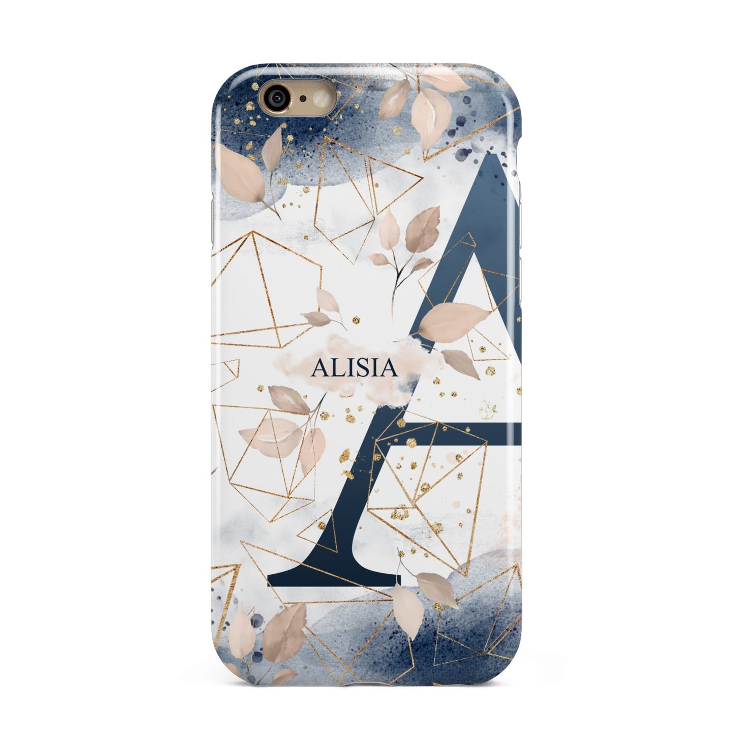 Personalised Watercolour Geometric Apple iPhone 6 3D Tough Case