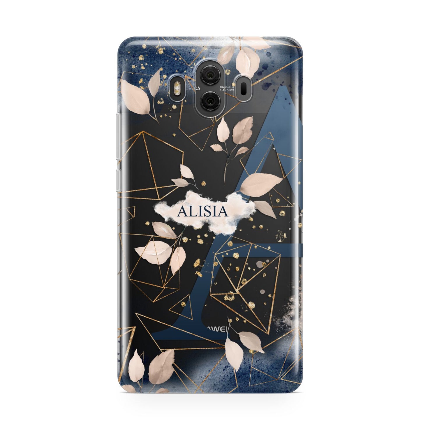 Personalised Watercolour Geometric Huawei Mate 10 Protective Phone Case