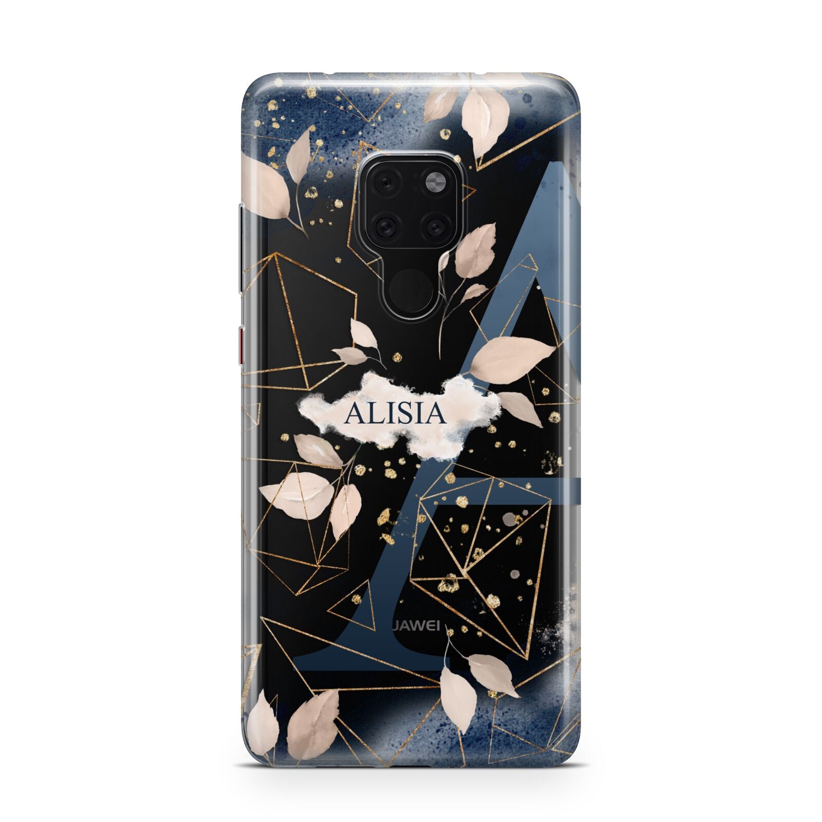 Personalised Watercolour Geometric Huawei Mate 20 Phone Case