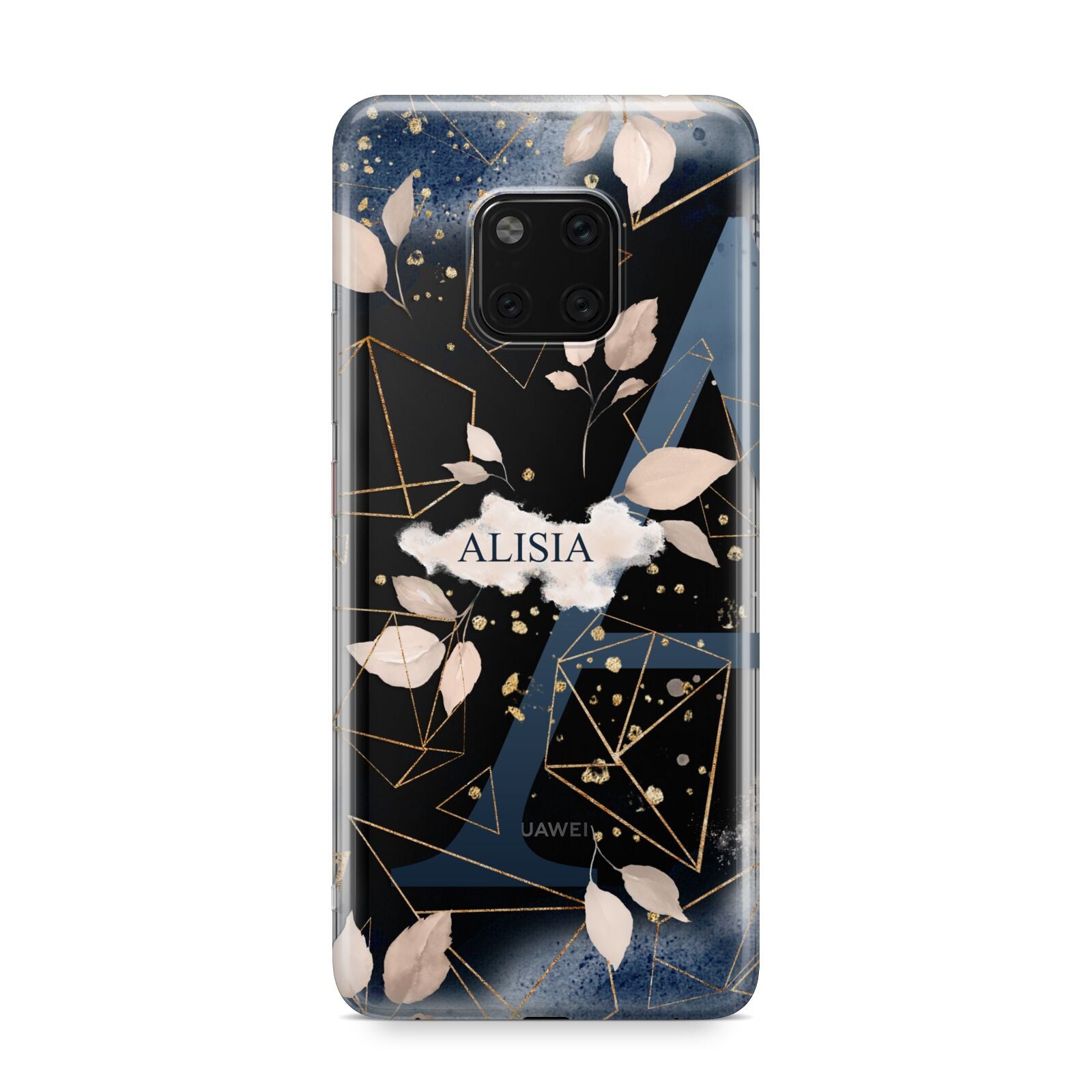 Personalised Watercolour Geometric Huawei Mate 20 Pro Phone Case