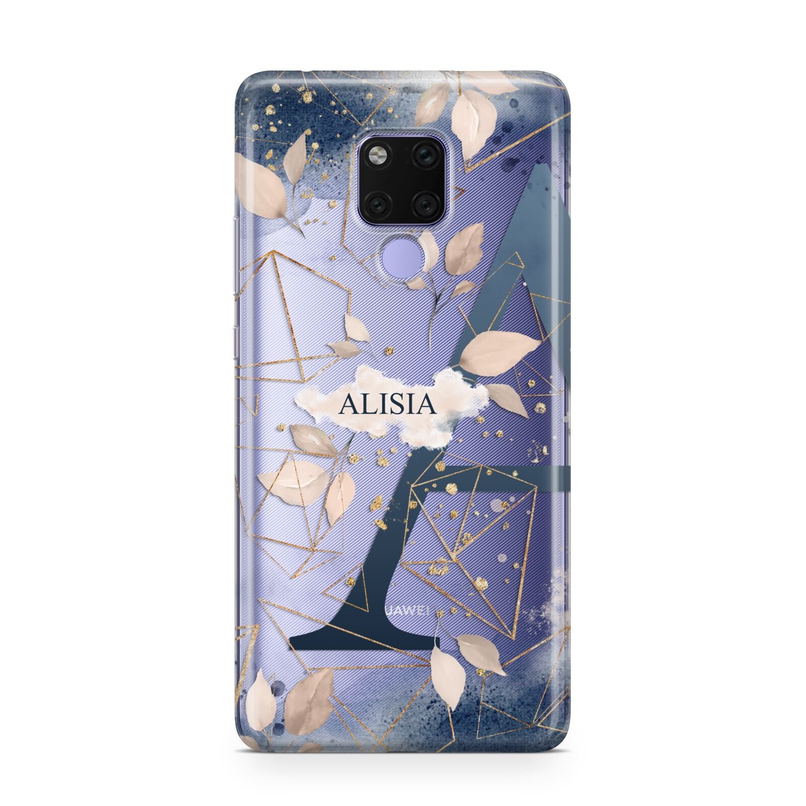 Personalised Watercolour Geometric Huawei Mate 20X Phone Case