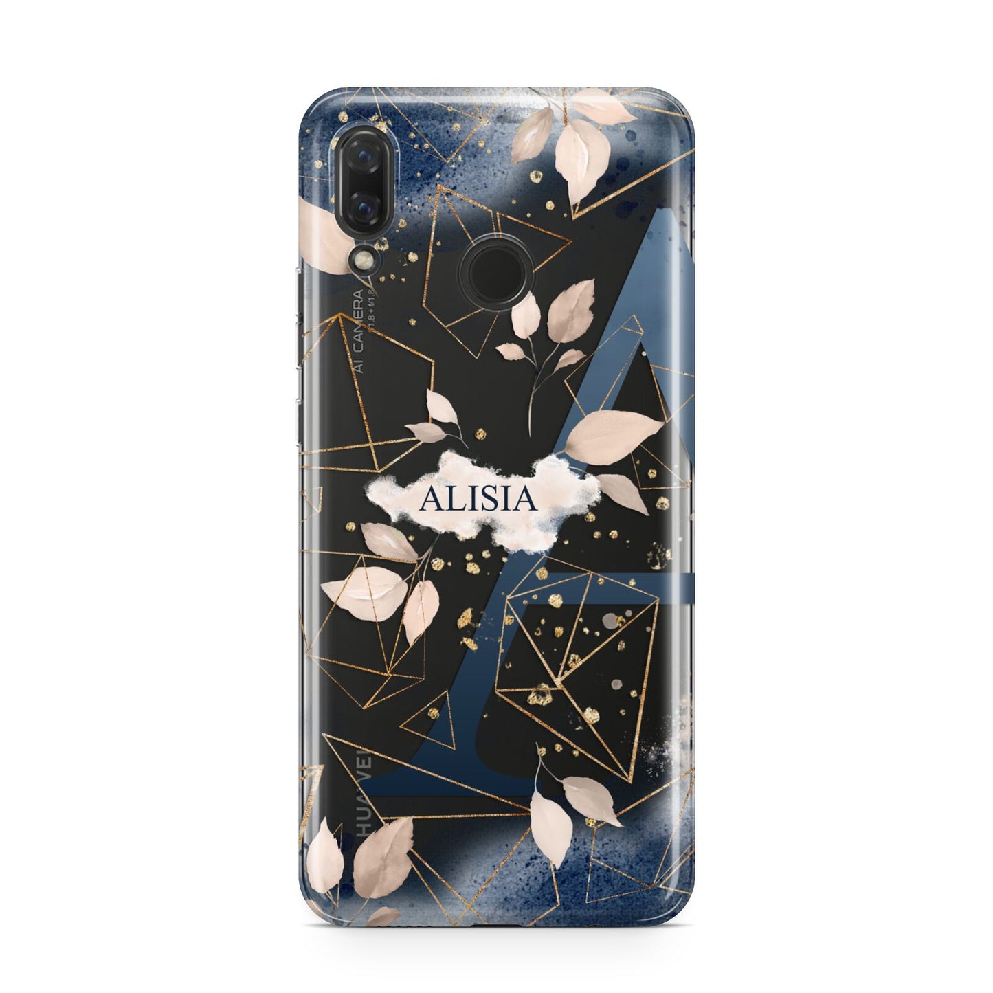 Personalised Watercolour Geometric Huawei Nova 3 Phone Case