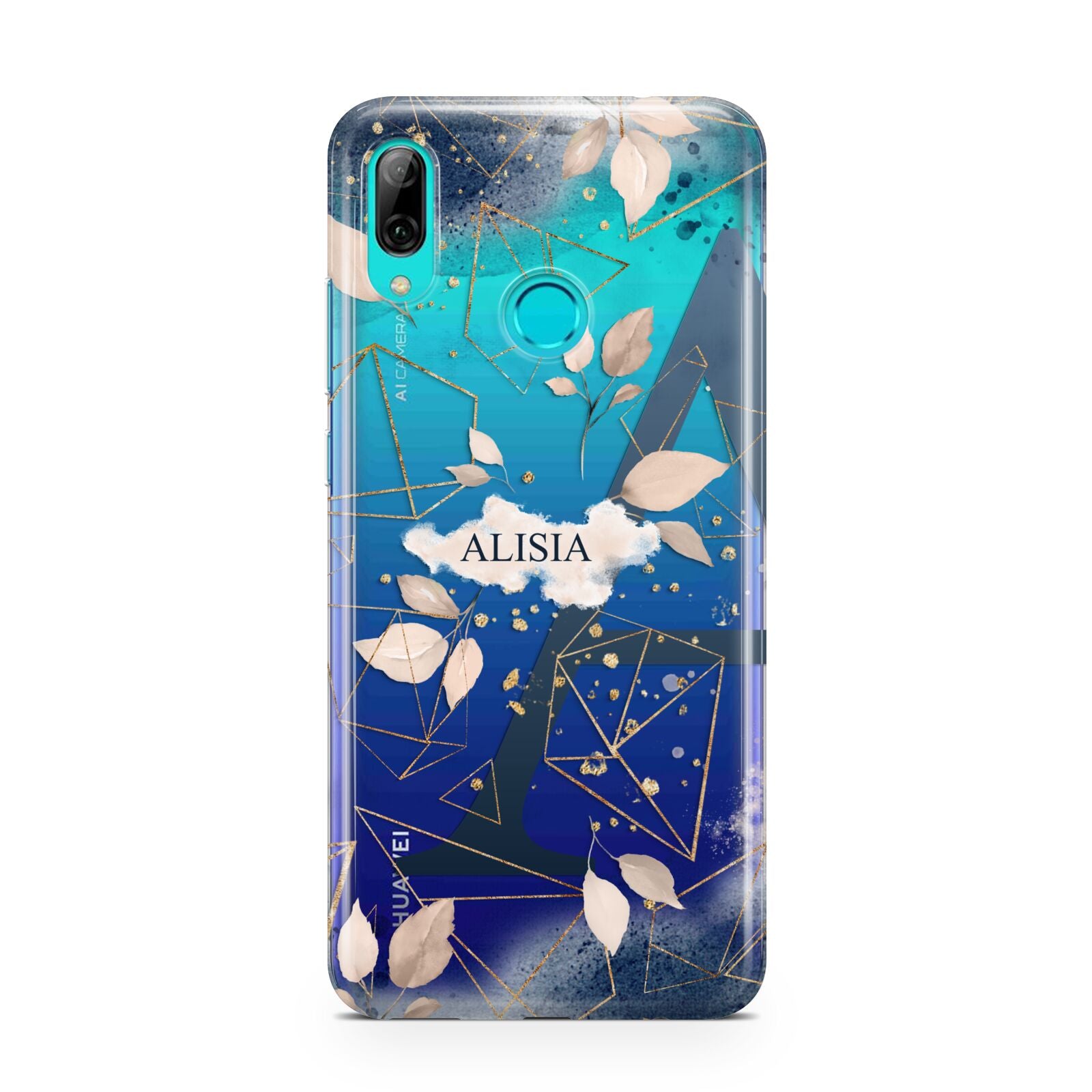 Personalised Watercolour Geometric Huawei P Smart 2019 Case