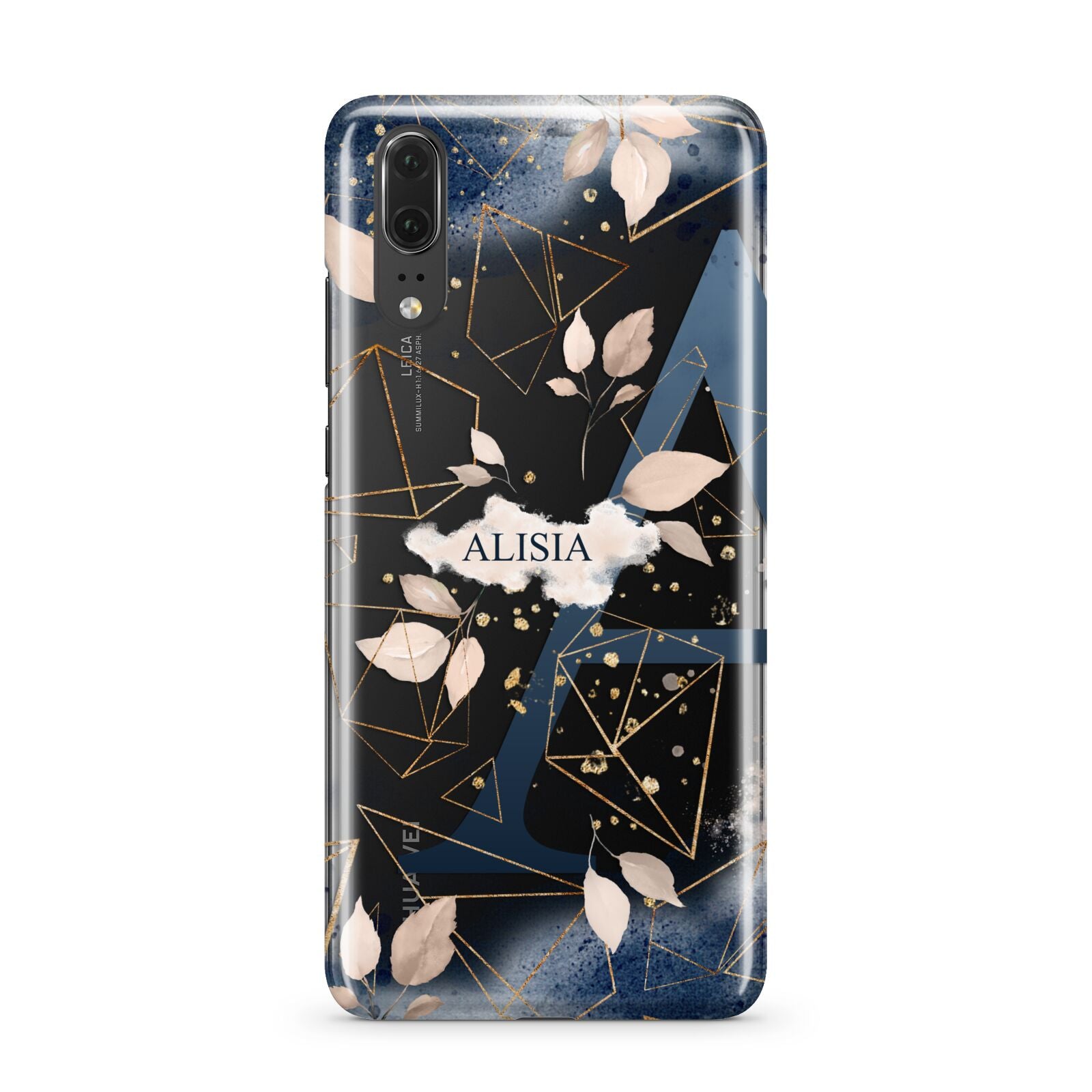 Personalised Watercolour Geometric Huawei P20 Phone Case