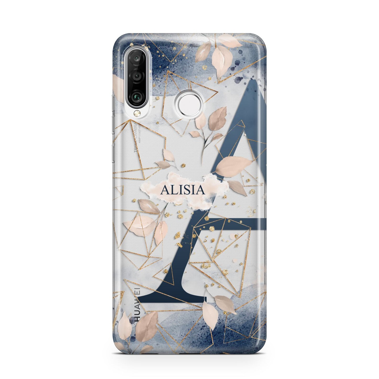 Personalised Watercolour Geometric Huawei P30 Lite Phone Case