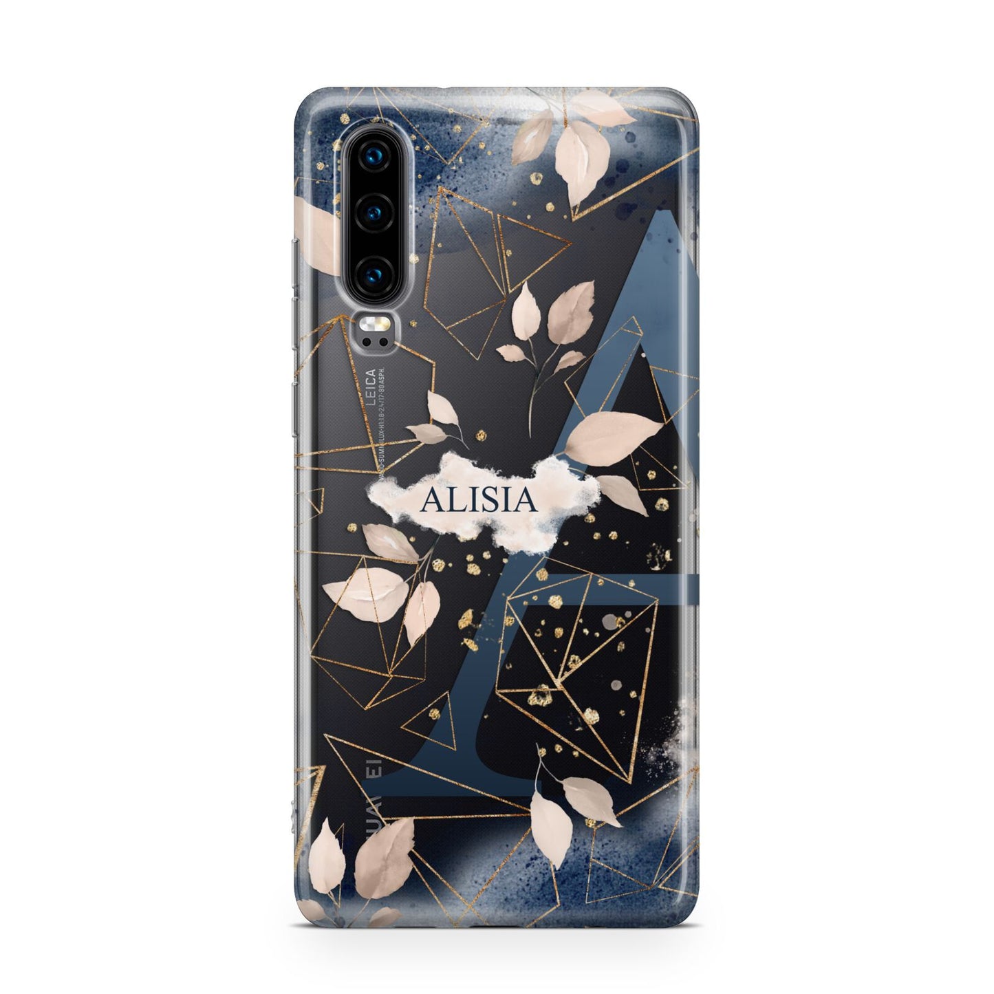 Personalised Watercolour Geometric Huawei P30 Phone Case