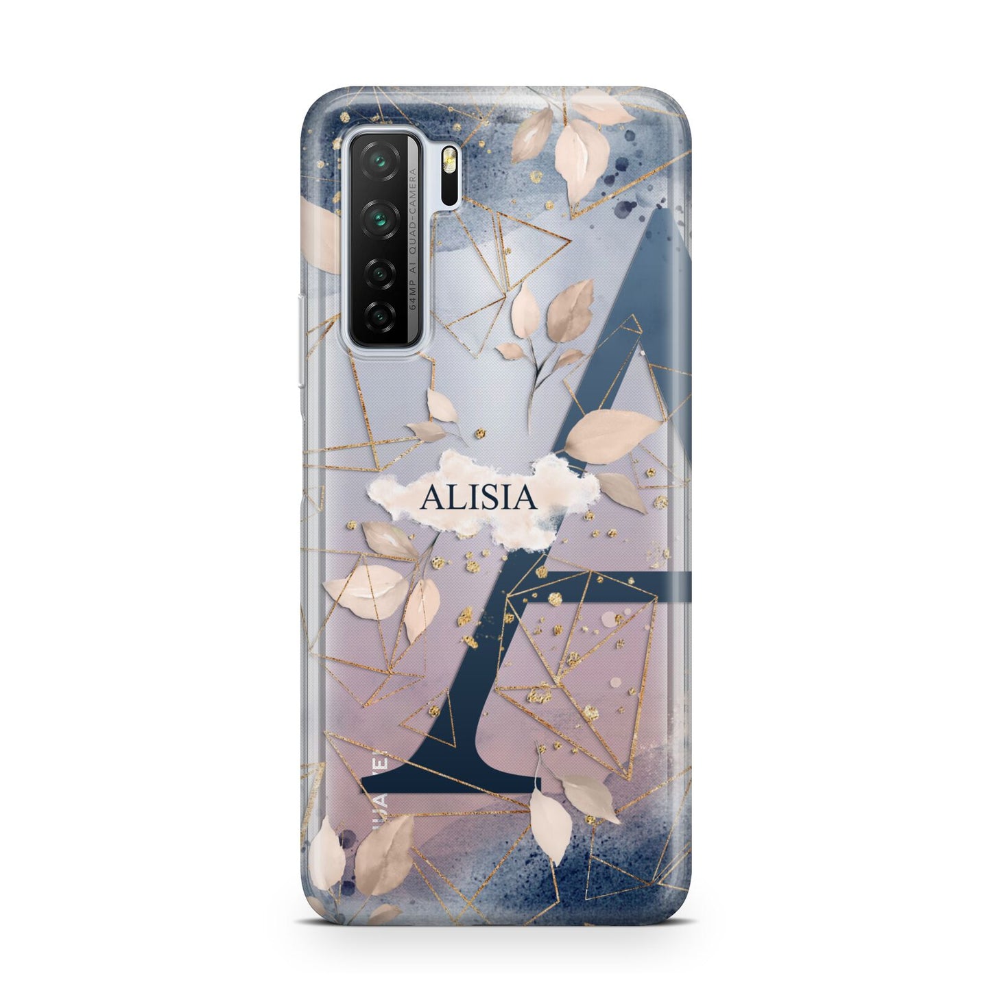 Personalised Watercolour Geometric Huawei P40 Lite 5G Phone Case