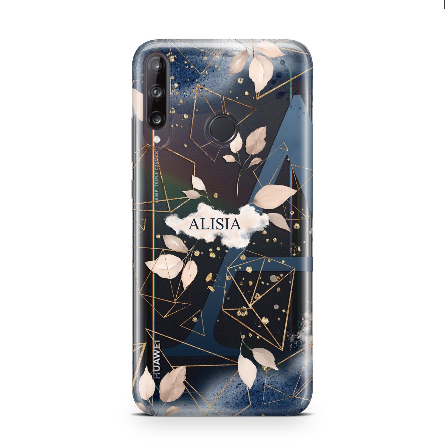 Personalised Watercolour Geometric Huawei P40 Lite E Phone Case