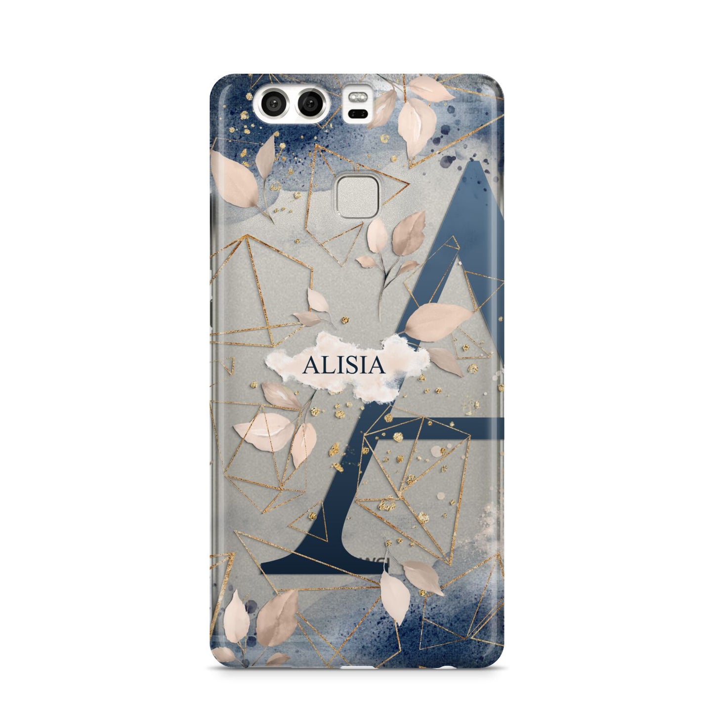 Personalised Watercolour Geometric Huawei P9 Case