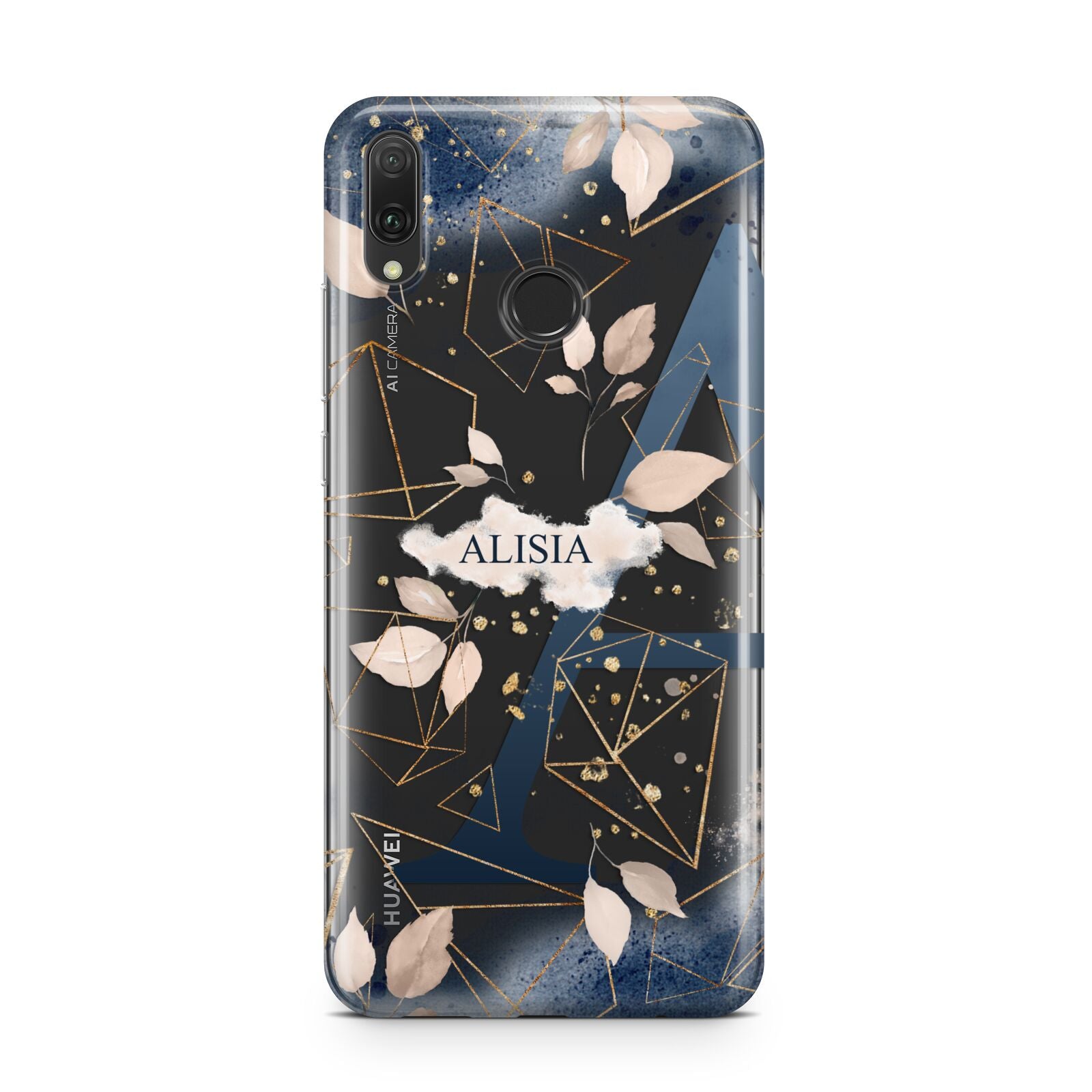 Personalised Watercolour Geometric Huawei Y9 2019