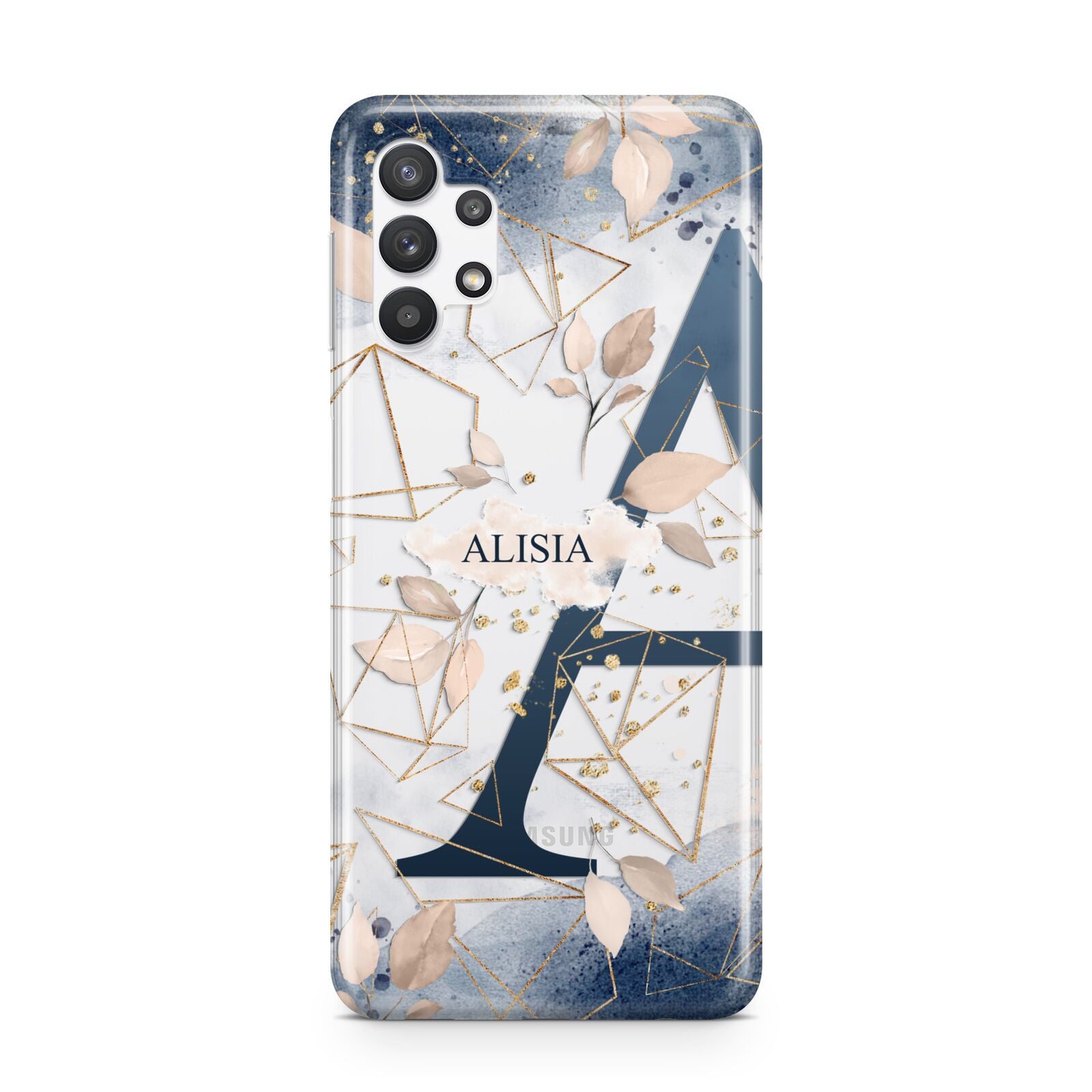 Personalised Watercolour Geometric Samsung A32 5G Case