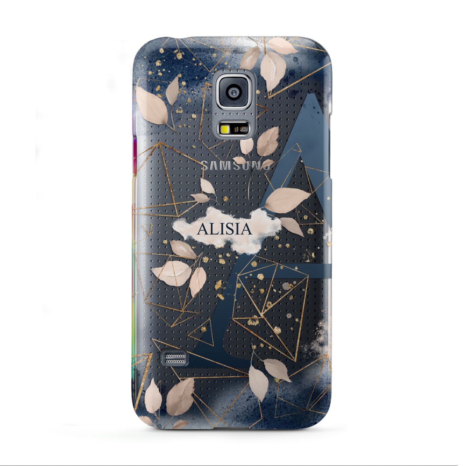 Personalised Watercolour Geometric Samsung Galaxy S5 Mini Case