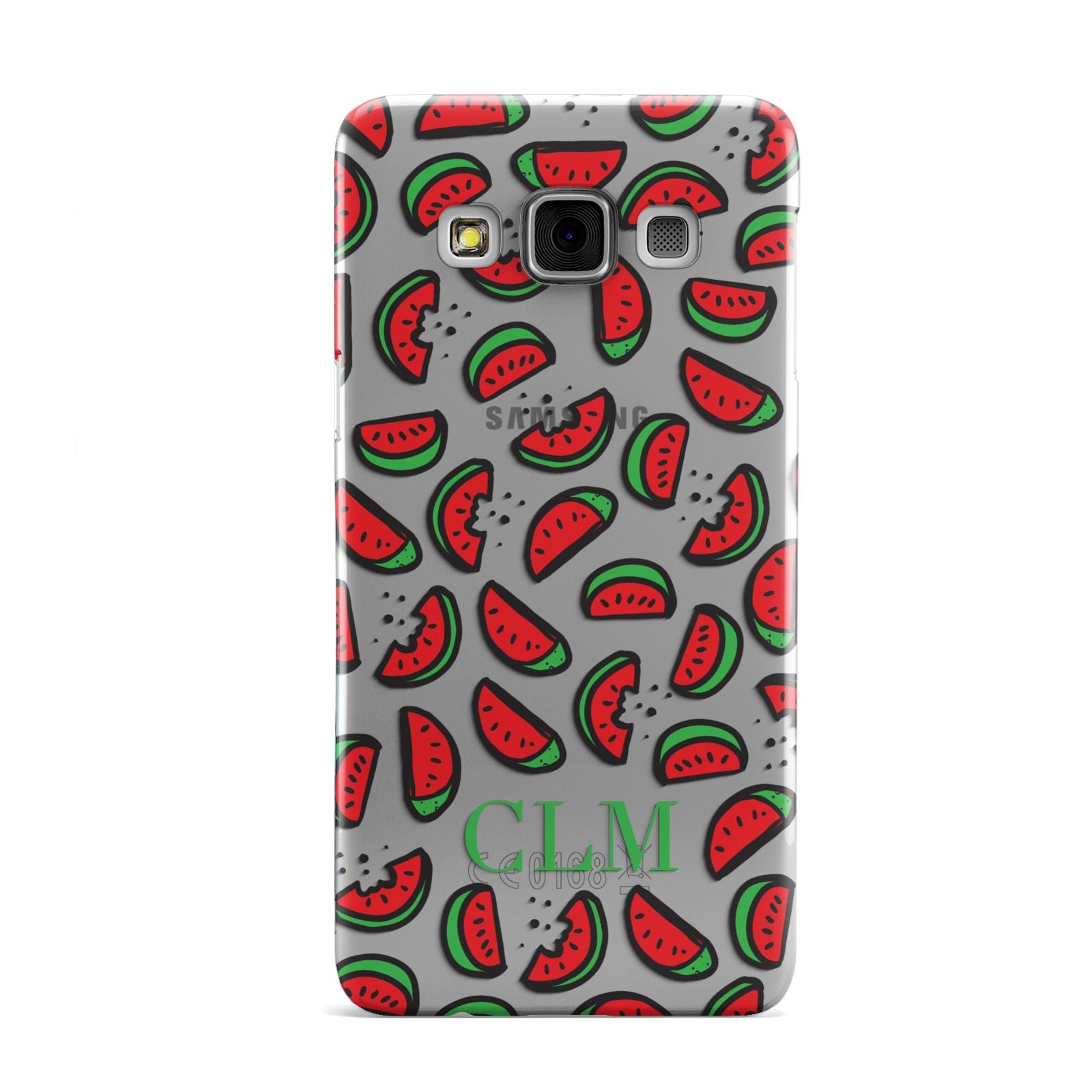 Personalised Watermelon Initials Samsung Galaxy A3 Case