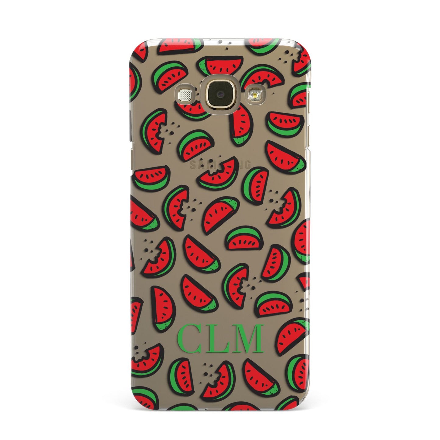 Personalised Watermelon Initials Samsung Galaxy A8 Case